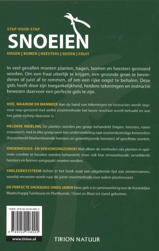 Achterkant van Stap-voor-stap snoeien