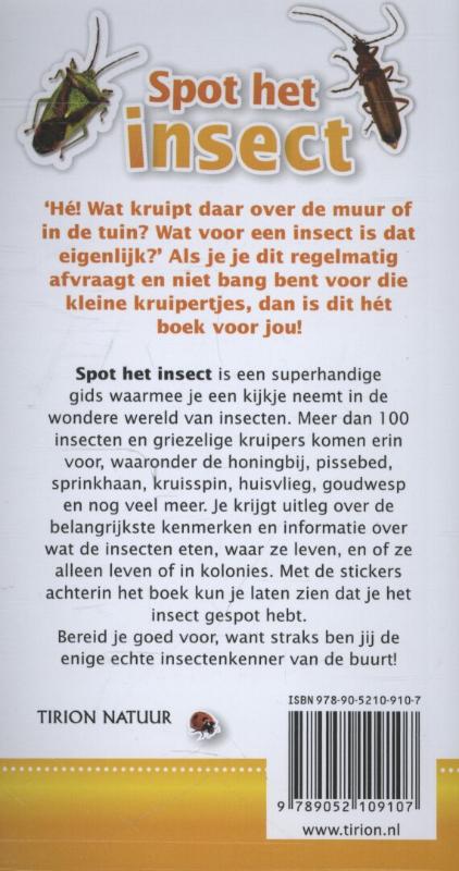 Achterkant van Spot het insect