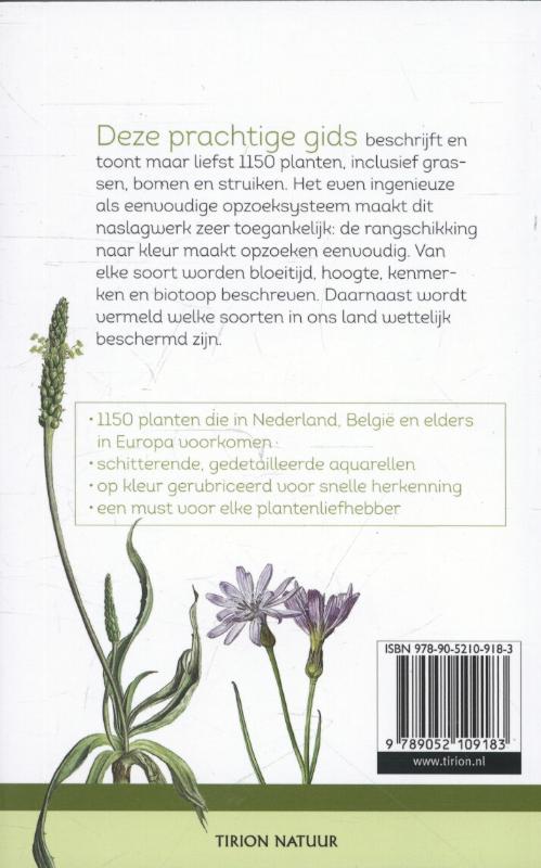 Achterkant van Nieuwe plantengids voor onderweg
