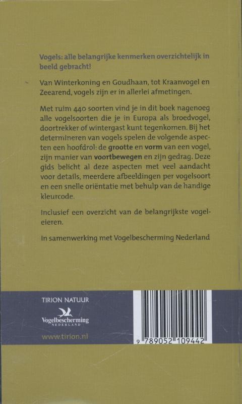 Achterkant van Vogels