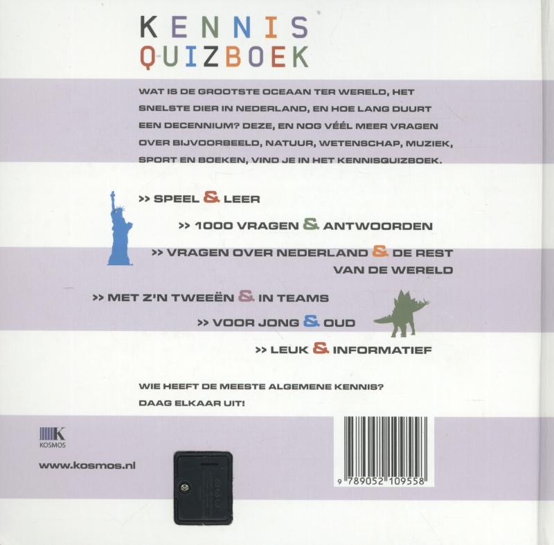 Achterkant van Kennisquizboek