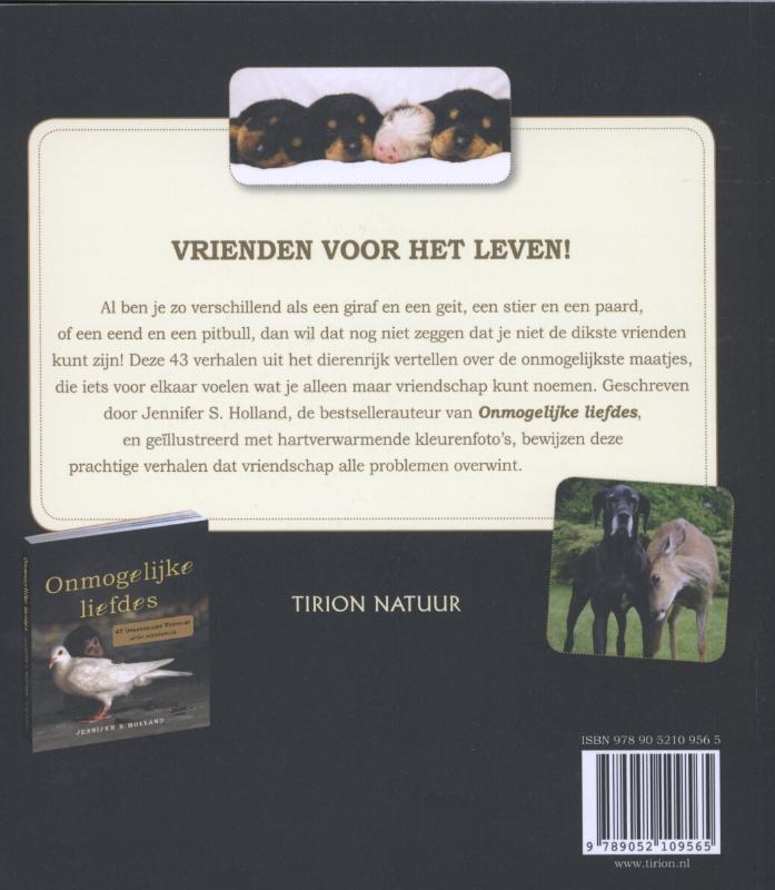 Achterkant van Onmogelijke vriendschappen