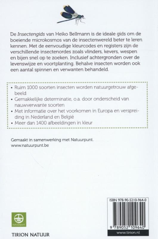 Achterkant van Insectengids
