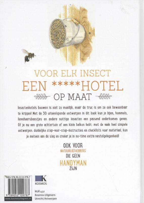 Achterkant van Bouw je eigen insectenhotel