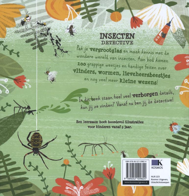 Achterkant van Insectendetective