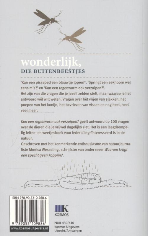 Achterkant van Kan een regenworm ook verzuipen?