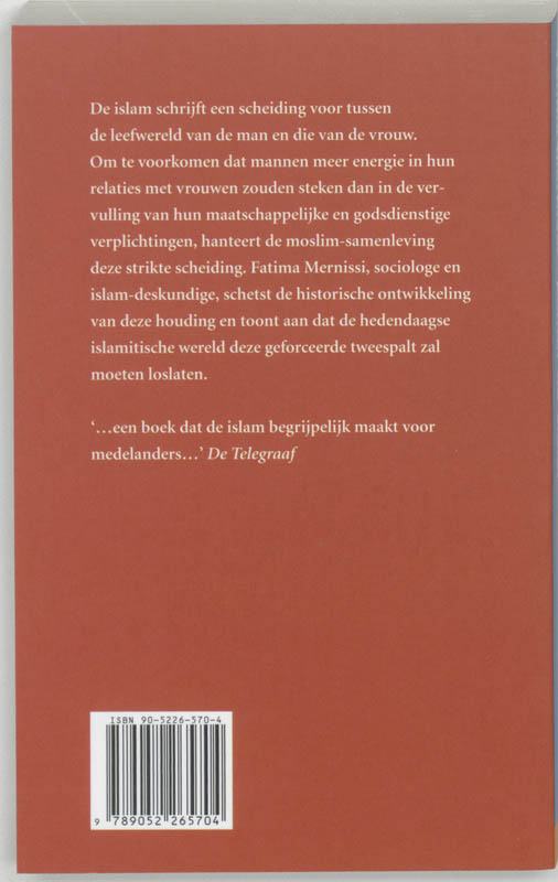 Achterkant van Achter de sluier