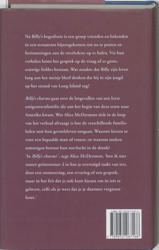 Achterkant van Billy's charme