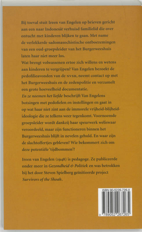 Achterkant van En ze noemen het liefde
