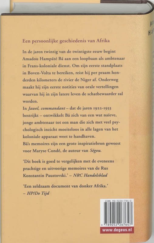 Achterkant van Jawel, commandant