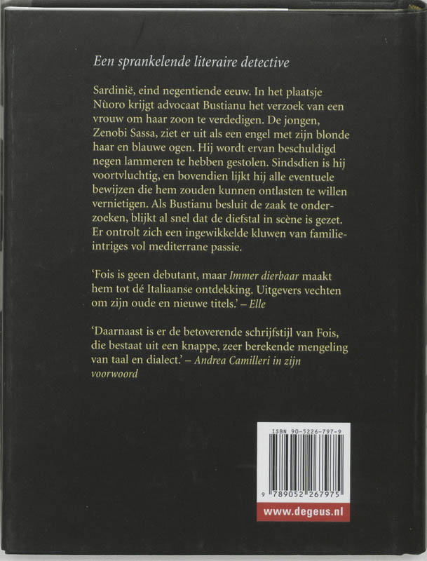 Achterkant van Immer dierbaar