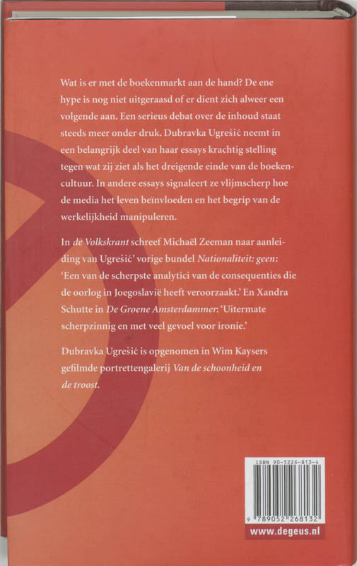 Achterkant van Verboden te lezen!