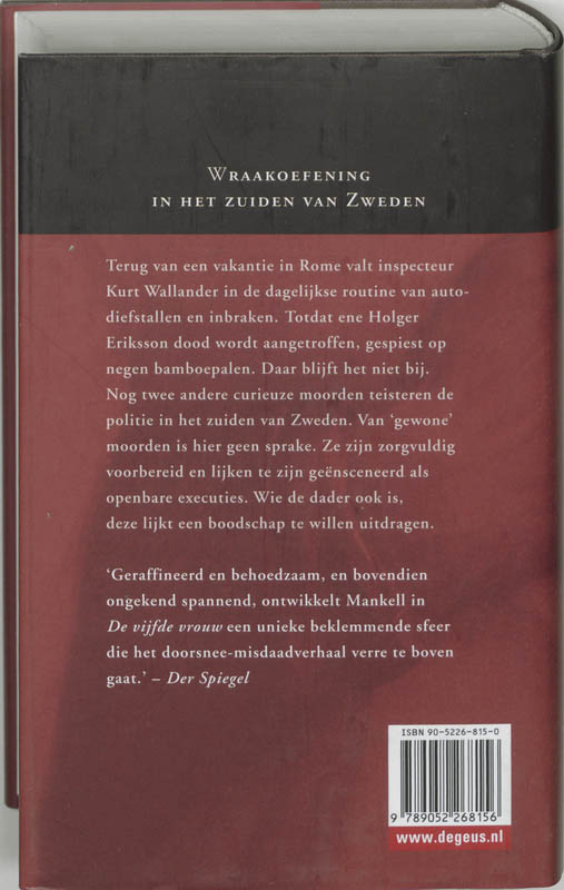 Achterkant van De vijfde vrouw