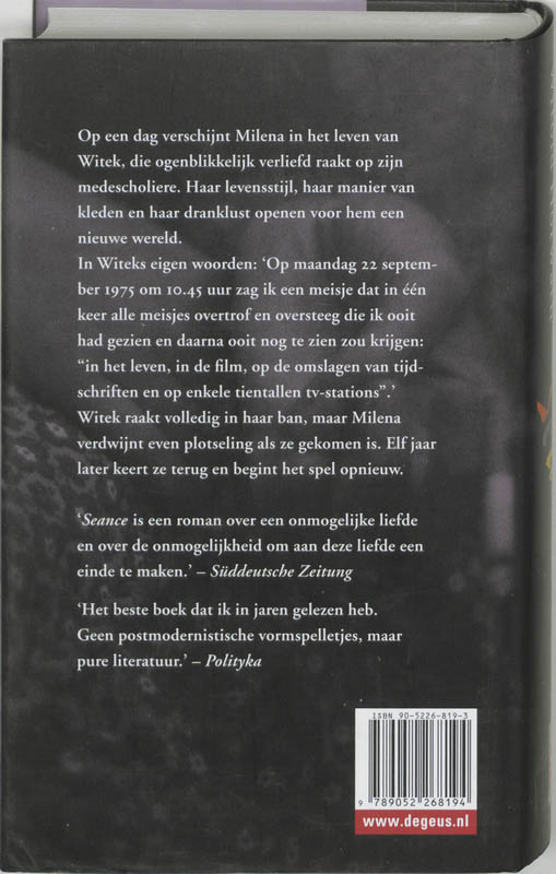 Achterkant van Seance