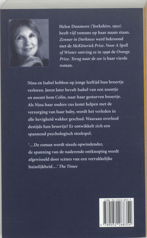 Achterkant van Terug naar de zee