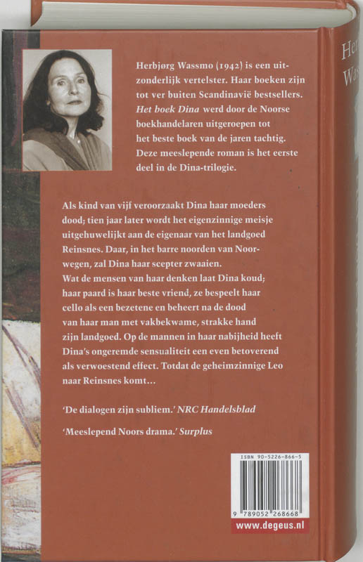Achterkant van Het boek Dina