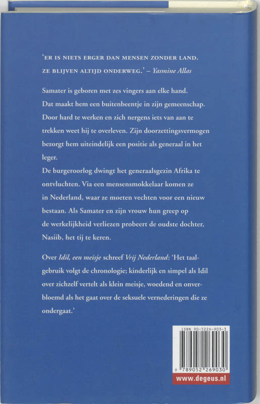 Achterkant van De generaal met de zes vingers