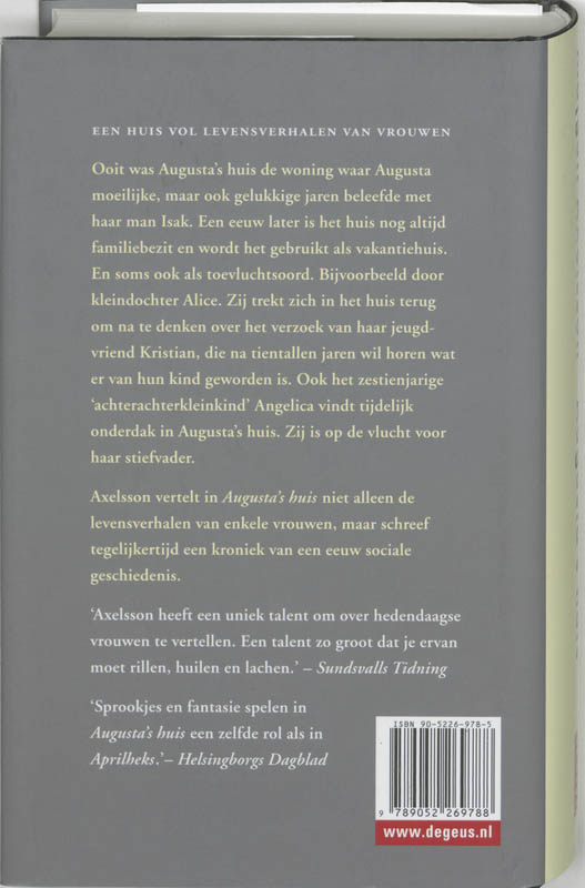 Achterkant van Augusta's huis