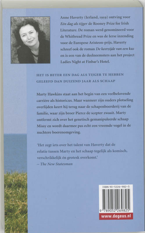 Achterkant van Een dag als tijger