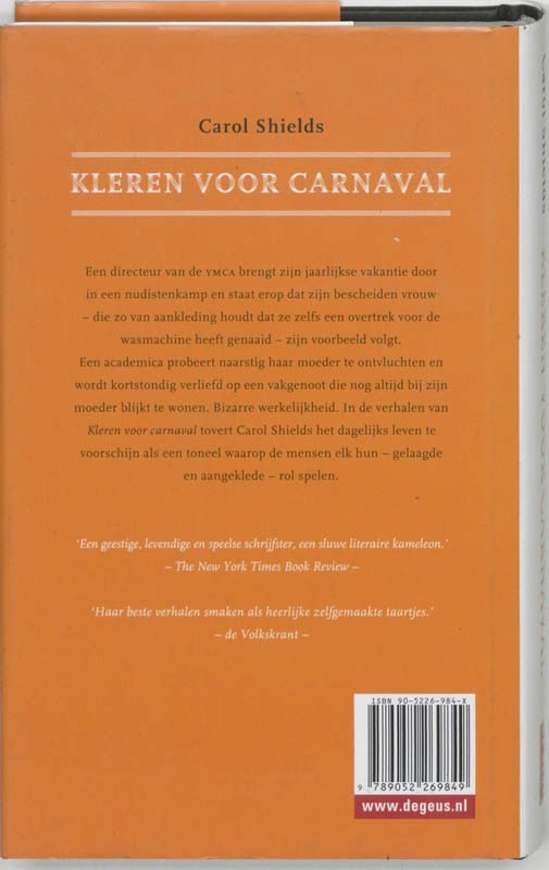 Achterkant van Kleren voor carnaval