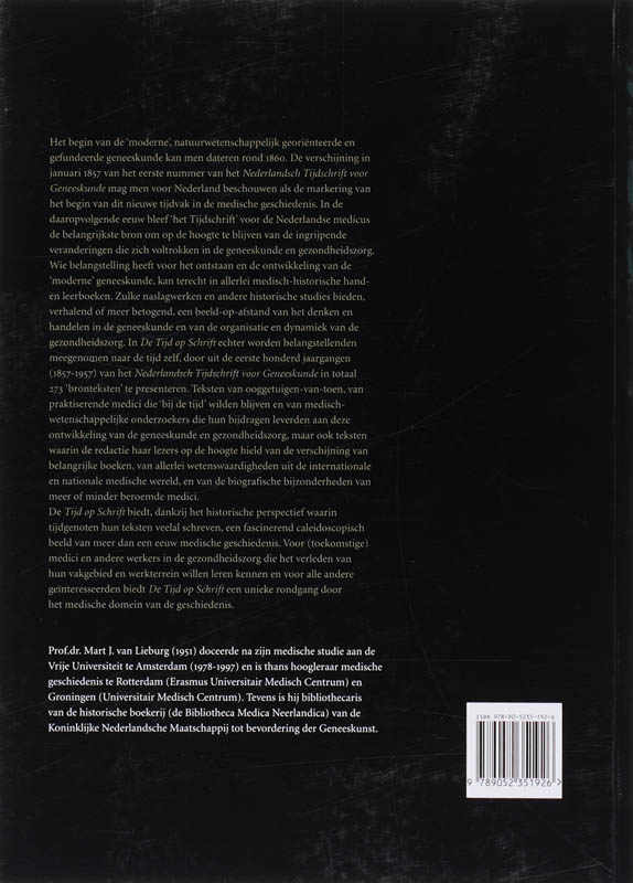 Achterkant van De tijd op schrift
