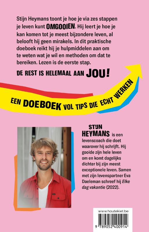 Achterkant van Verander je leven in 6 stappen