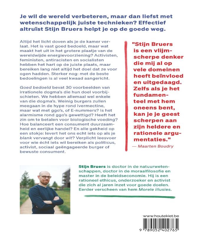Achterkant van Goed bedoeld