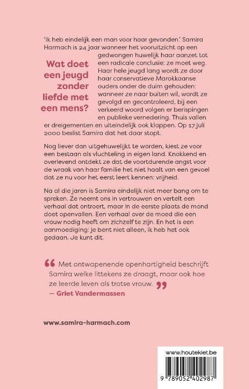 Achterkant van Gedwongen, gevlucht, verstoten... maar vrij!