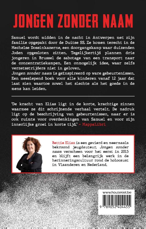 Achterkant van Jongen zonder naam