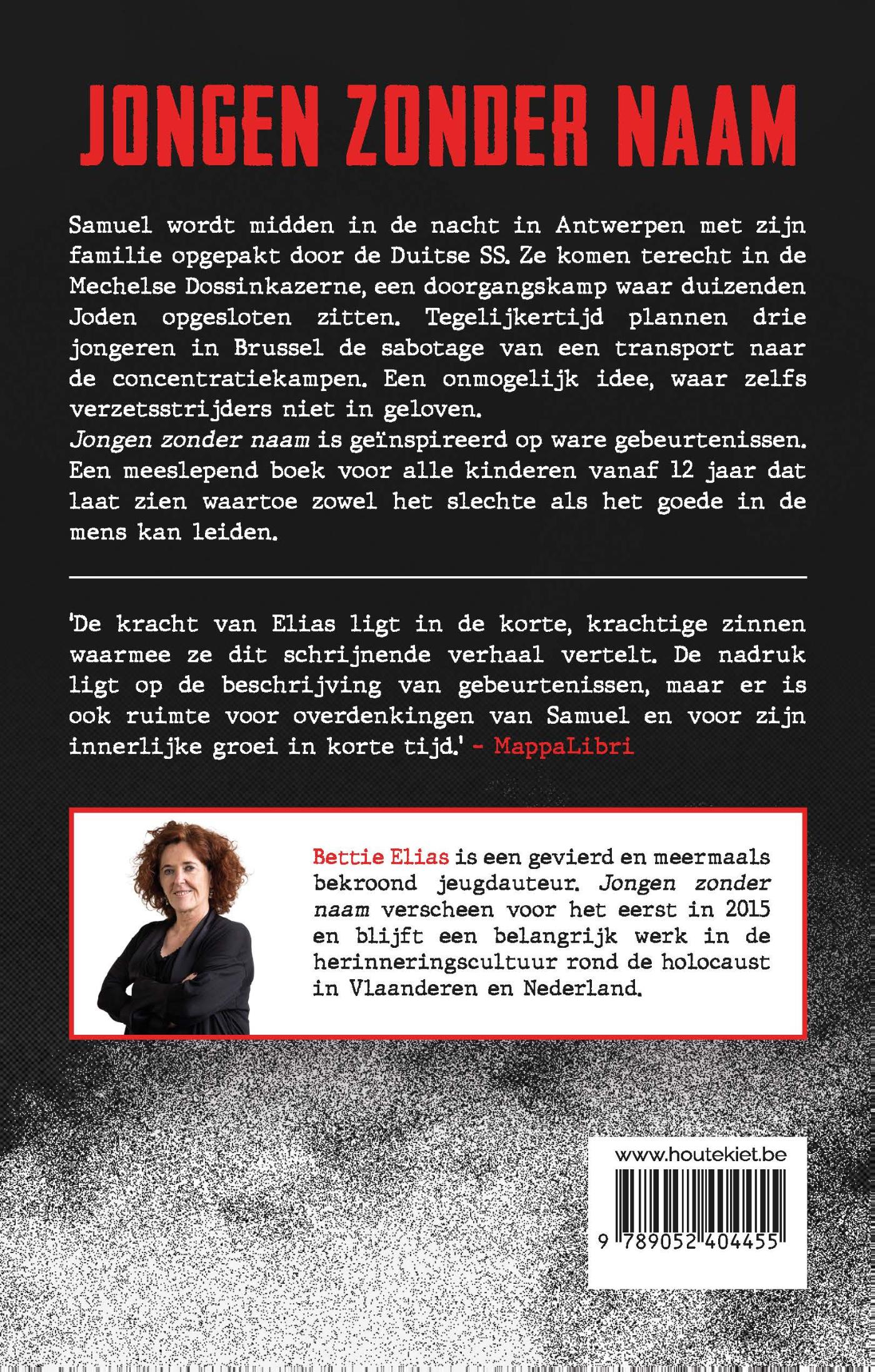 Achterkant van Jongen zonder naam