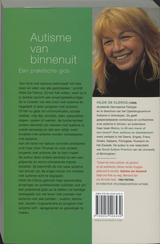 Achterkant van Autisme van binnen uit