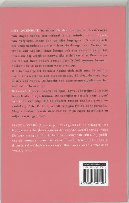 Achterkant van Het ogenblik
