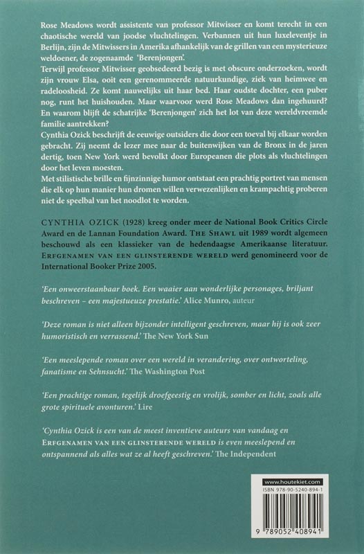 Achterkant van Erfgenamen van een glinsterende wereld