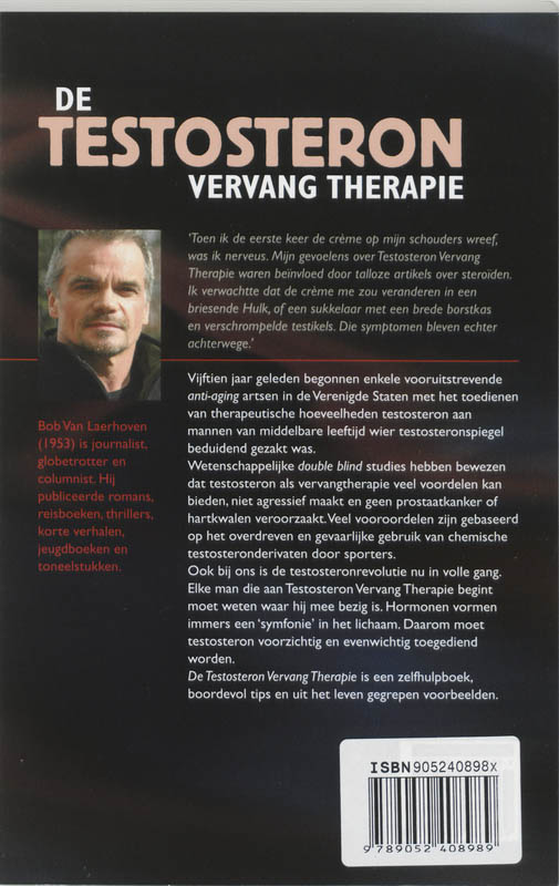 Achterkant van De testosteron vervangt therapie