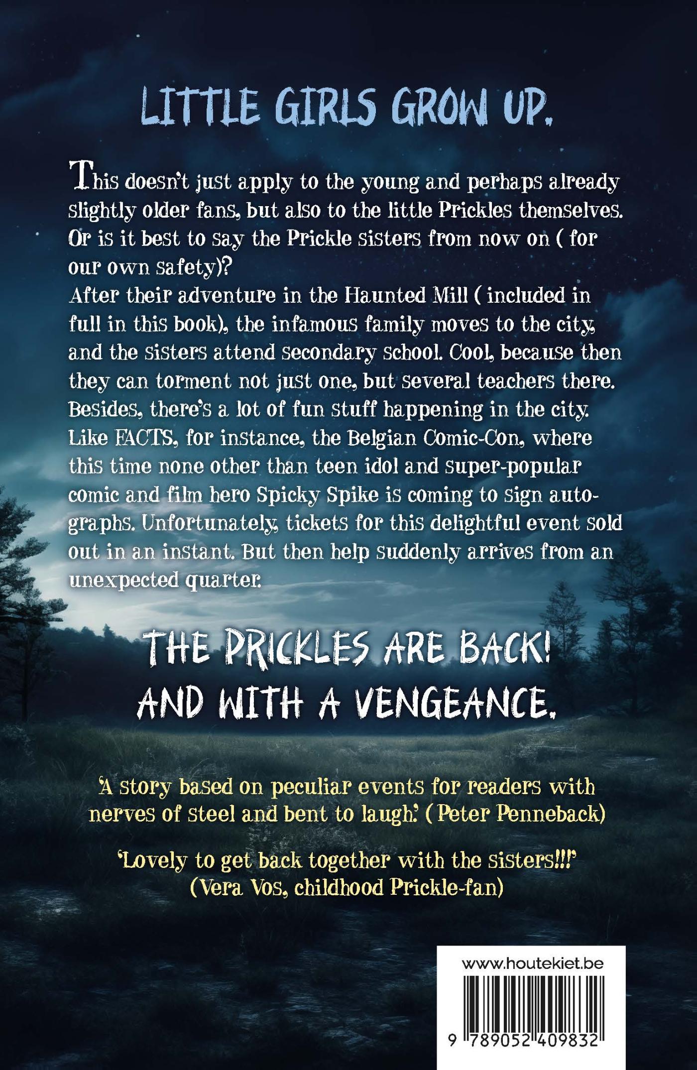 Achterkant van The Prickle Sisters