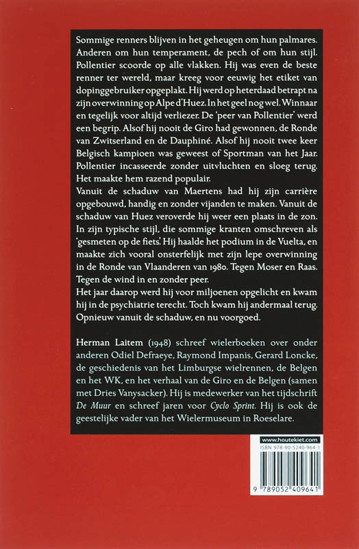 Achterkant van Michel Pollentier