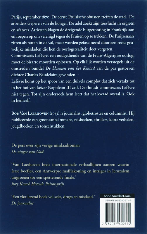 Achterkant van De wraak van Baudelaire