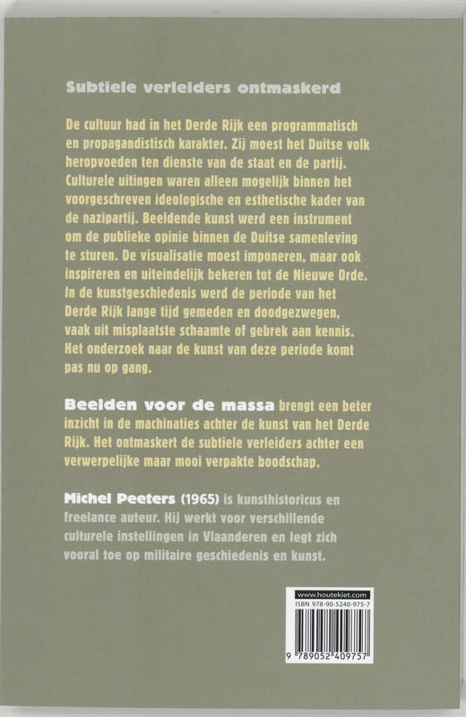 Achterkant van Beelden voor de massa