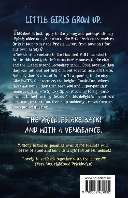 Achterkant van The Prickle Sisters
