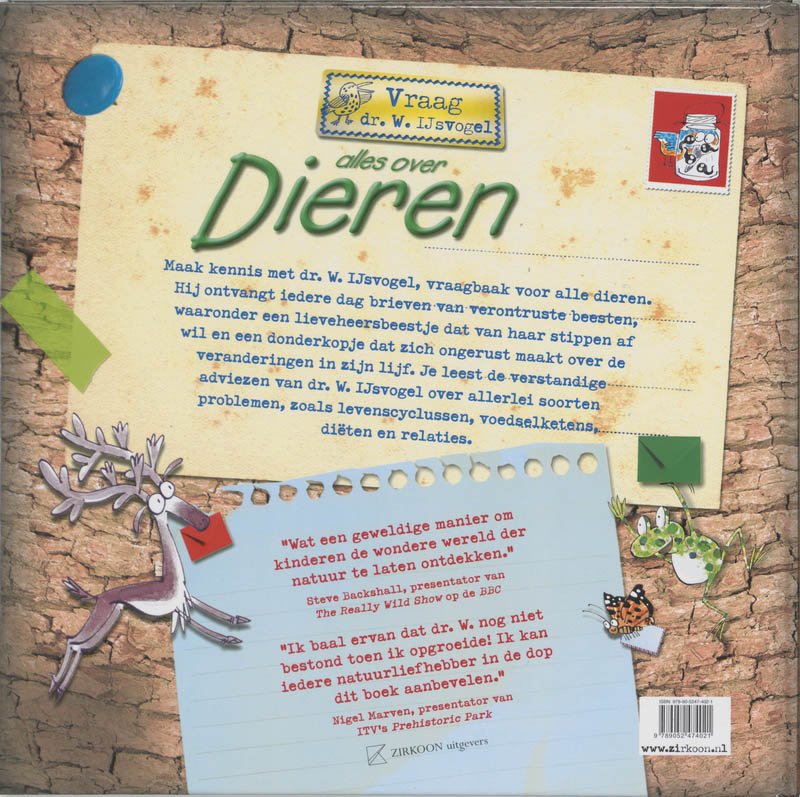 Achterkant van Vraag dr. W. IJsvogel alles over dieren