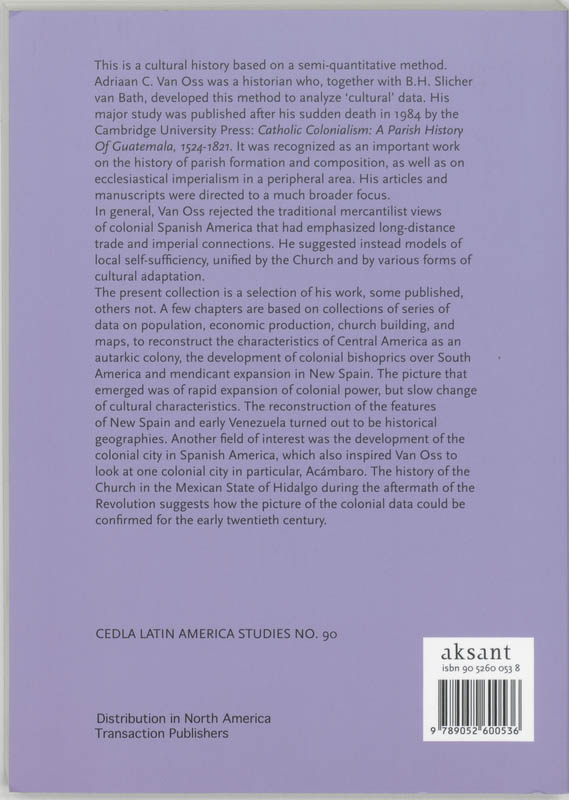 Achterkant van Church and society in Spanish America