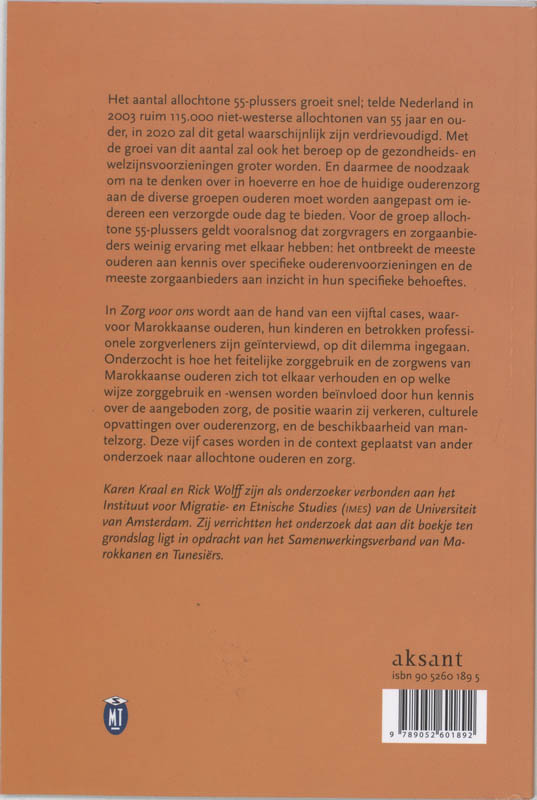 Achterkant van Zorg voor ons