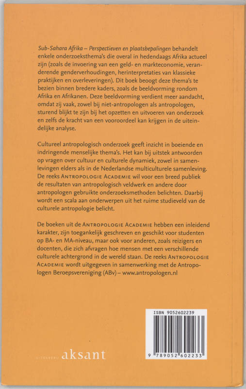 Achterkant van Sub Sahara Afrika