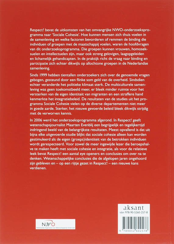 Achterkant van Respect!