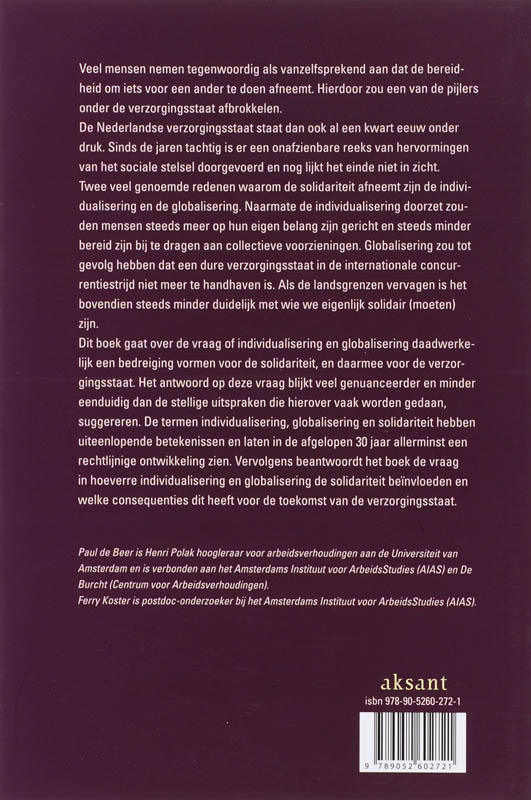 Achterkant van Voor elkaar of uit elkaar?