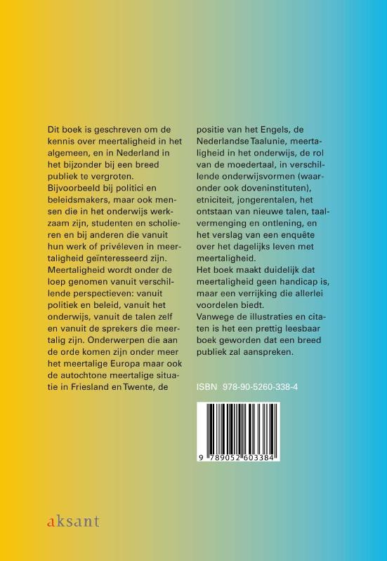 Achterkant van Nederland meertalenland