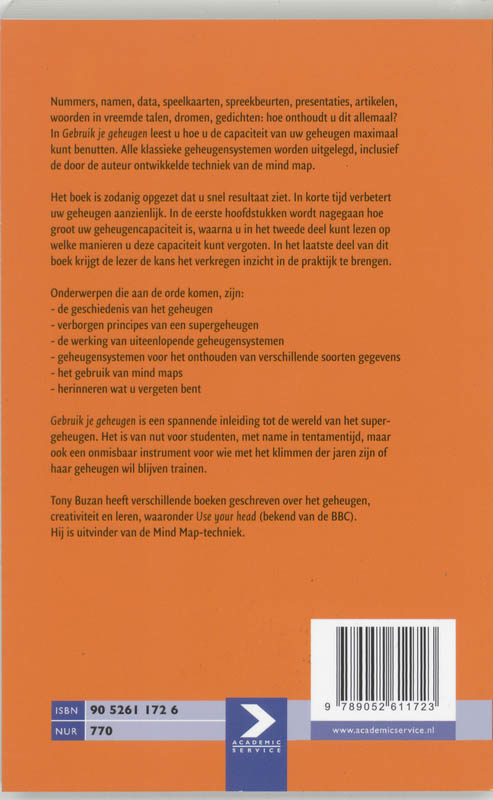 Achterkant van Gebruik je geheugen