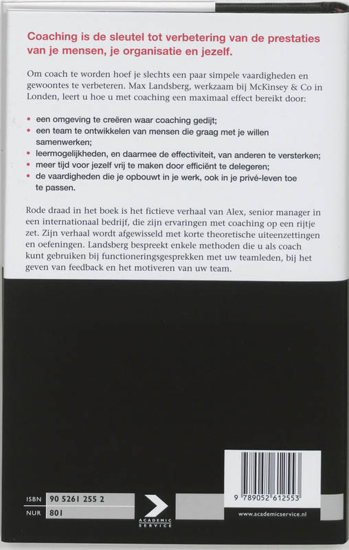 Achterkant van De Tao van het coachen