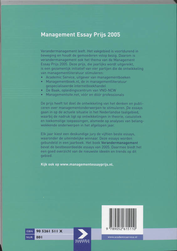 Achterkant van Verandermanagement