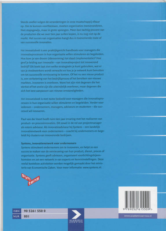 Achterkant van Het innovatieboek